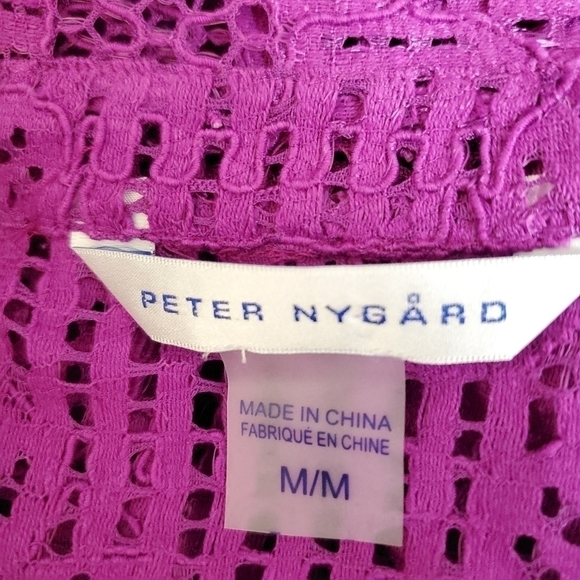PETER Nygard blazet jacket size Medium Purple - Picture 10 of 14